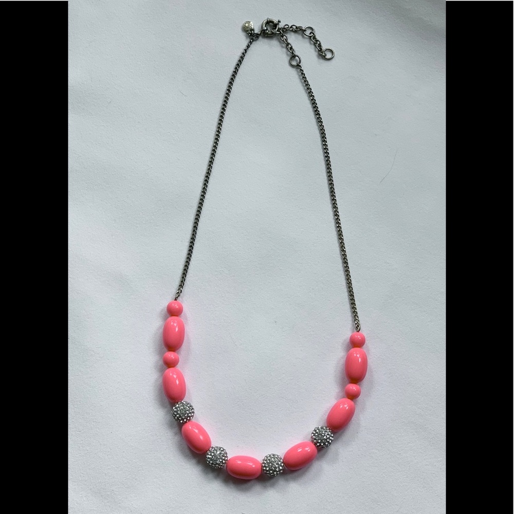 J. Crew Bright Pink Necklace
